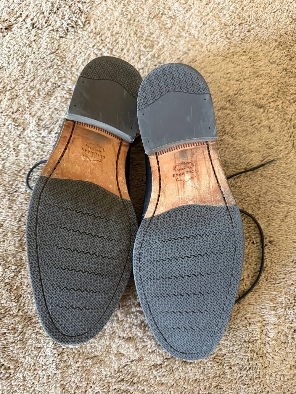 Cole Haan Black Leather Derby Dress Shoes
